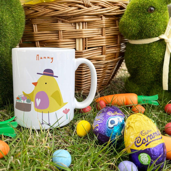 Easter Selection Box Gift With Personalised Mug Option - Mini Hamper Letterbox Pack for Children | Alternative Easter Present for Kids