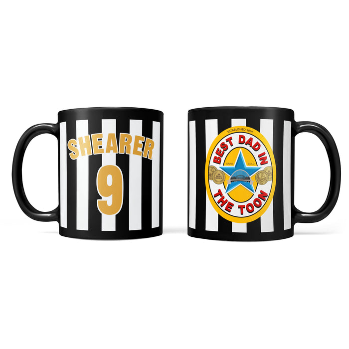 Best Dad in the Toon Mug Coaster & Keyring Set | Fathers Day Gift | Best Mam Pal Sister Brother Friend | Newcastle Brown Ale | For Geordies