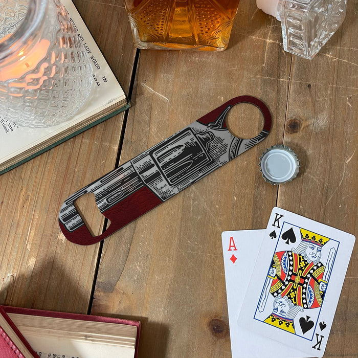 Personalised Bar Mat | Peaky Blinders Garrison Tavern Fan | Revolver Bottle Opener | 1920s Horse Racing Props Coasters | Custom Fathers Day