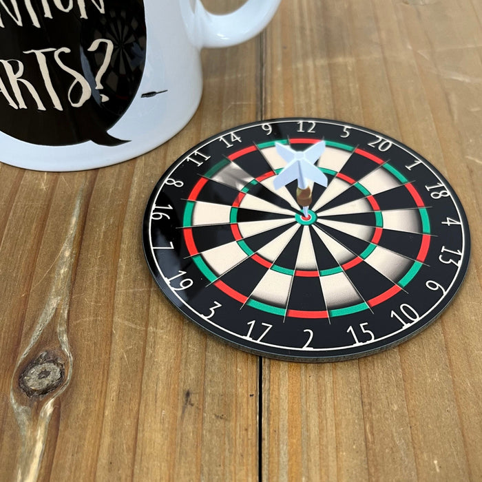 Funny Darts Gift Personalised Phrases Mug Dart Board Gift Set | Father's Day Gift for Darts Fan Dad Grandad | Birthday Present Custom Made