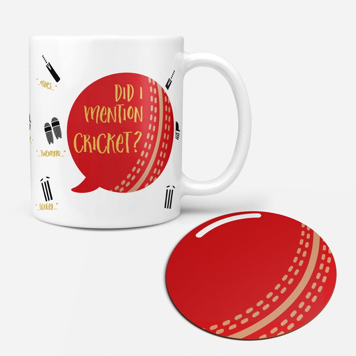 Funny Cricket Gift Personalised Mug Cricket Ball Gift Set | Father's Day Gift for Cricket Dad | Cricketer Birthday Custom Made