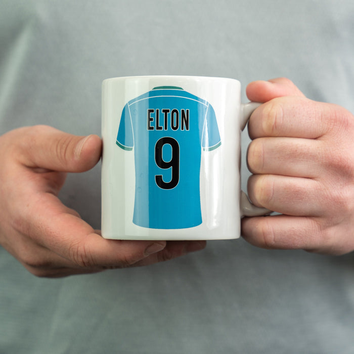 Personalised Team Strip Mug | Custom Sport Or Football Kit Design | "Man Of The Match" Motif |Gift for Dad, Husband, Brother, Son, Father