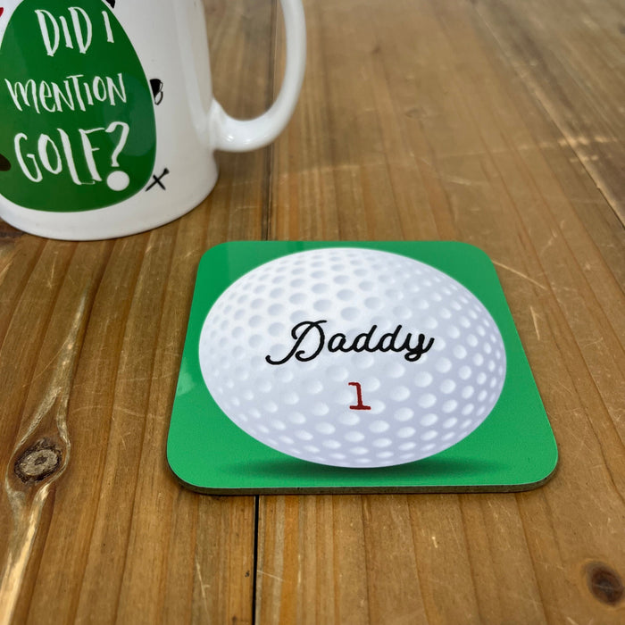 Gift for Golfer | Funny Mug Golf Gift | Did I Mention Golf Birthdays Gifts Idea for Golfer | Mug & Personalised Golf Ball Coaster Set Father