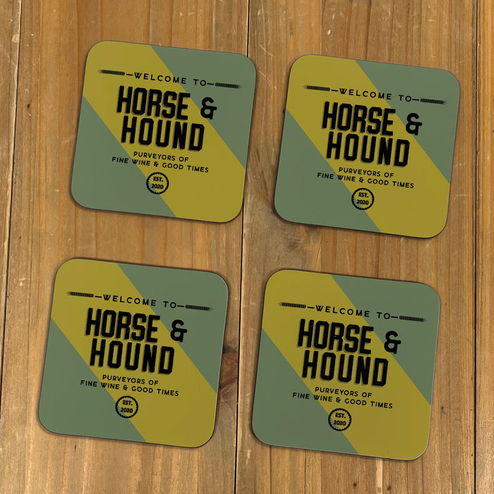 Custom Home Bar Set | Personalised Craft Beer Ale Gift | Bar Mat Coasters Bottle Opener Perfect for Father's Day 2022 | Jubilee Garden Party