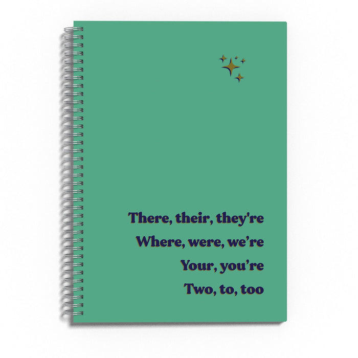 Funny Gift For English Teacher Personalised Notepad - Grammar Joke Tricky Words - Custom Any Name - End of term gift for Reception Reader TA