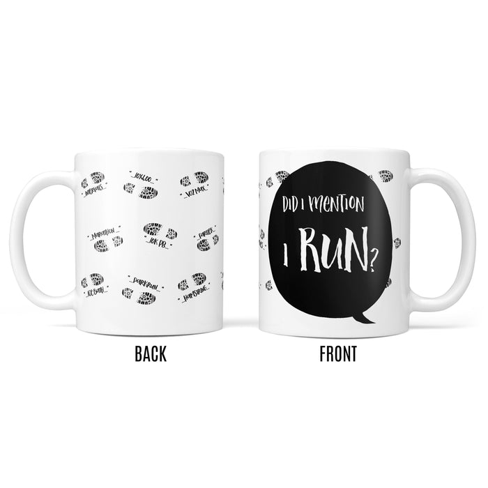 Gift for Runner - Mug FREE with COASTER - customised personalised funny running gift - fun running present