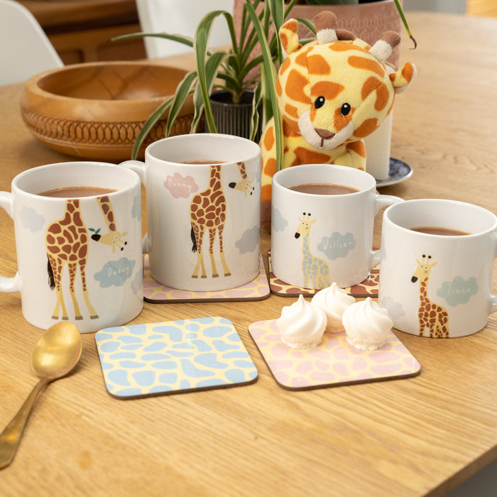 Giraffe Family Mugs Mummy and Daddy Mug with Toddler Mug | Family Gift for Any Occasion, Birthday Gift or New Home Gift, Home Decor, Gift