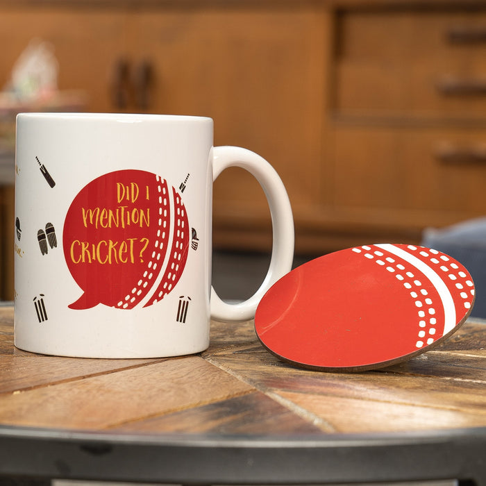 Funny Cricket Gift Personalised Mug Cricket Ball Gift Set | Father's Day Gift for Cricket Dad | Cricketer Birthday Custom Made