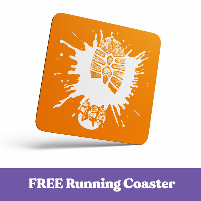 Personalised Running Gift - Mug & FREE COASTER - Timeless Gift for Runner - Celebrate a 5k 10km Half Marathon Result with a Custom Print