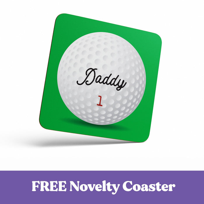 Gift for Golfer | Funny Mug Golf Gift | Did I Mention Golf Birthdays Gifts Idea for Golfer | Mug & Personalised Golf Ball Coaster Set Father