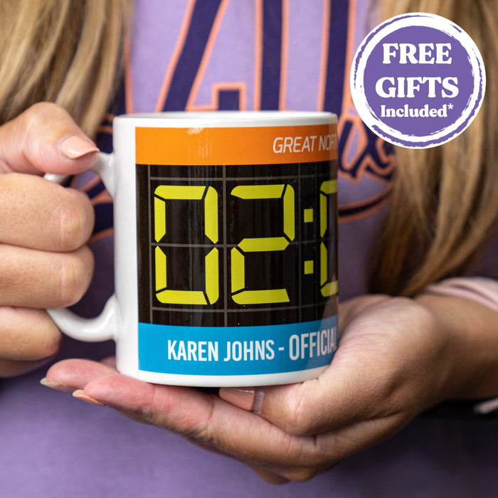 Gift for Runner - Mug & FREE COASTER - Race Finisher Award - Celebrate a PB with a Running Mug for him her - Any Event 5k 10k Half Marathon