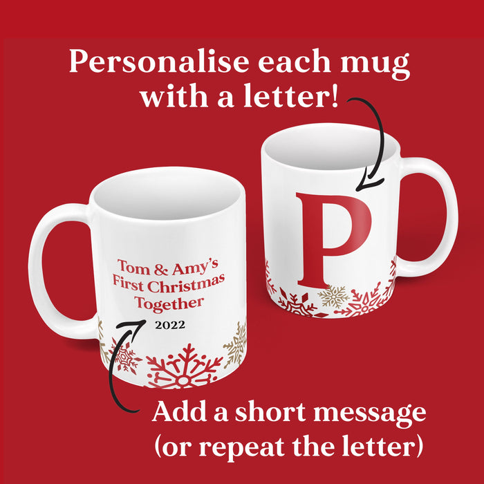 Hot Chocolate Station Gift Christmas Sign & Mugs | Personalised Hot Chocolate Mug Matching Adults and Kids | Family Hot Chocolate Gift Set