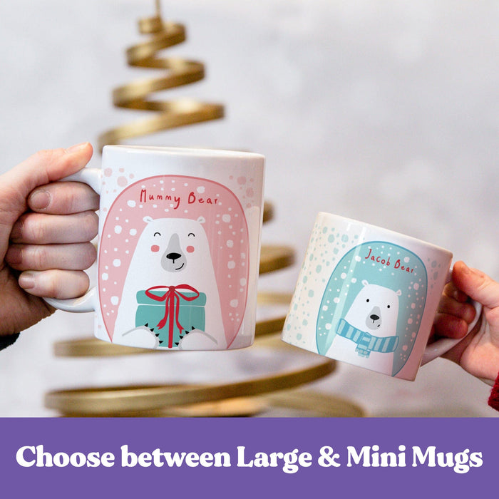 Paws and Cocoa - Your Personalized Polar Bear Family Mug Singles or Set  Christmas Gift, Home Decor, Xmas Eve Box, Gift for Her Him, Gifts