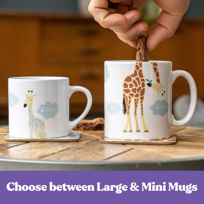 Giraffe Family Mugs Mummy and Daddy Mug with Toddler Mug | Family Gift for Any Occasion, Birthday Gift or New Home Gift, Home Decor, Gift