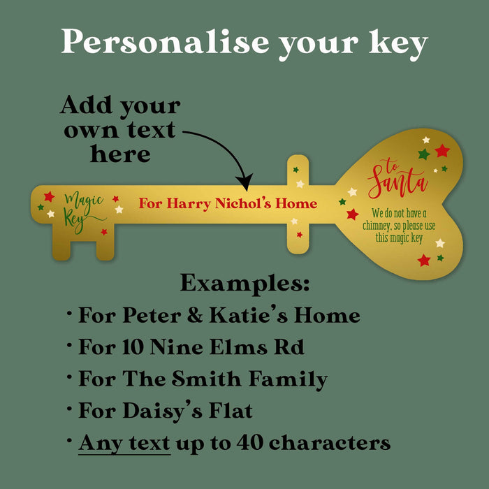 Santa's Personalised Key for Fun Christmas Eve Tradition