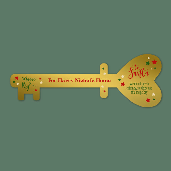 Santa's Magic Key for Kids - Personalised Message, No Chimney Needed, Fun Christmas Gift