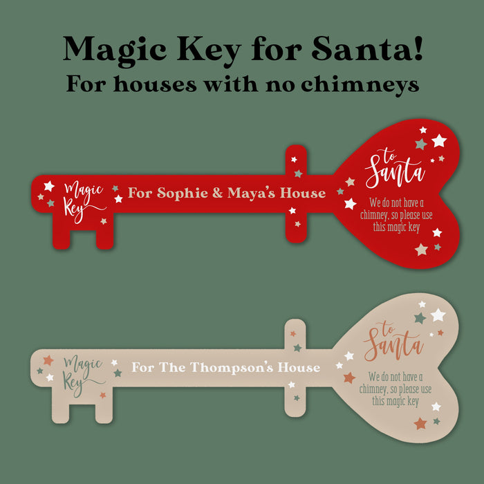 Santa's Magic Key for Kids - Personalised Message, No Chimney Needed, Fun Christmas Gift