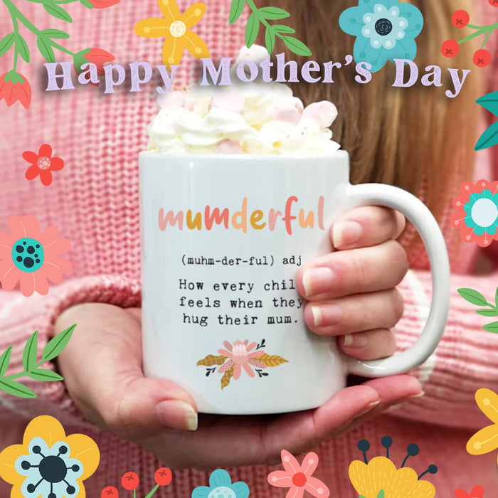 Personalised Gift for Mum Mug   Mumderful Mug and Coaster set   ANY NAME Mug  Mother's Day Mom Mam Mummy Gift, New Mum from son/daughter