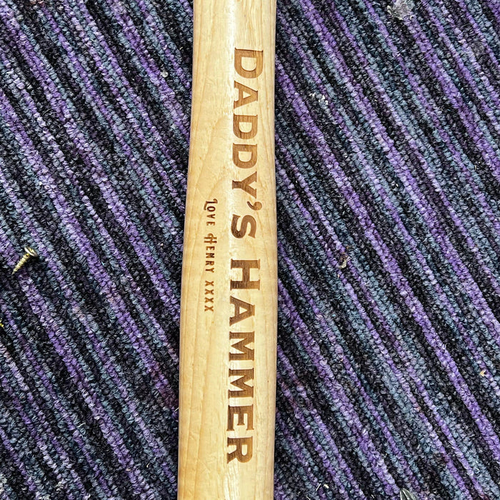 Engraved Hammer for Dad, Personalised Hammer Engraved, Personalised Gift for Men, Hammer for Anniversary, Gift for Dad from Daughter, Hammer