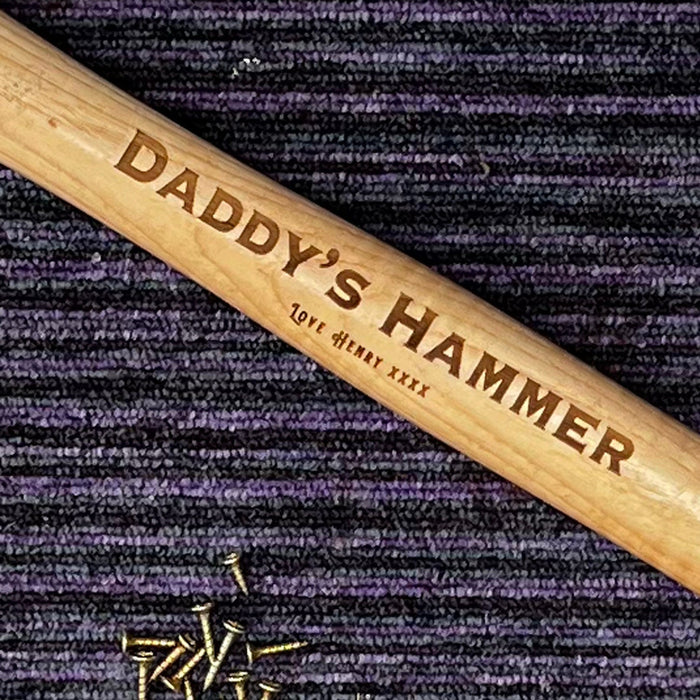 Engraved Hammer for Dad, Personalised Hammer Engraved, Personalised Gift for Men, Hammer for Anniversary, Gift for Dad from Daughter, Hammer