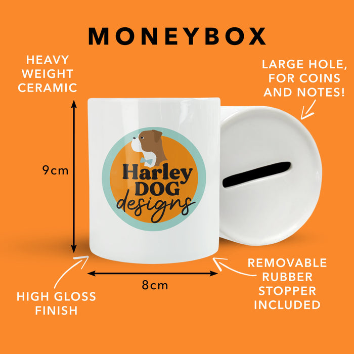 Personalised Adventure Travel Money Box - Fund For Wanderlust Traveller - Savings Jar Piggy Bank