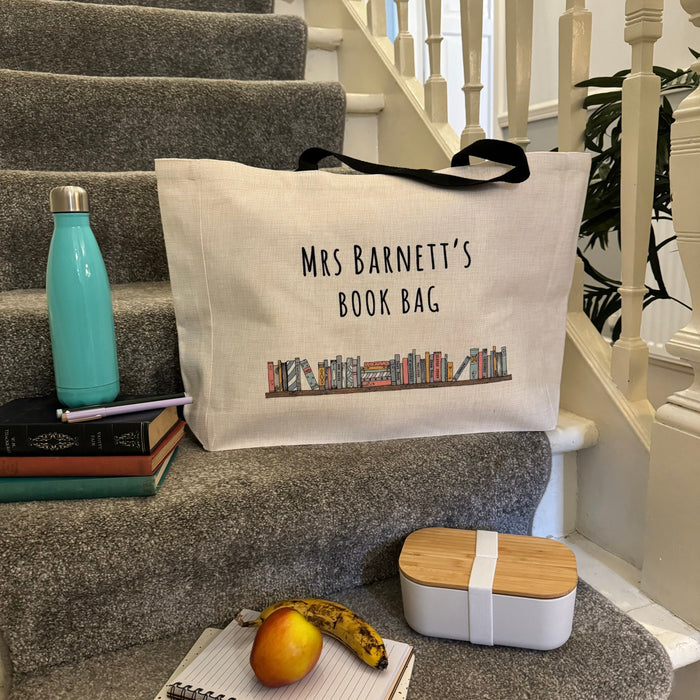 Custom Book Lover Tote for Teachers - End of Term Unique Present