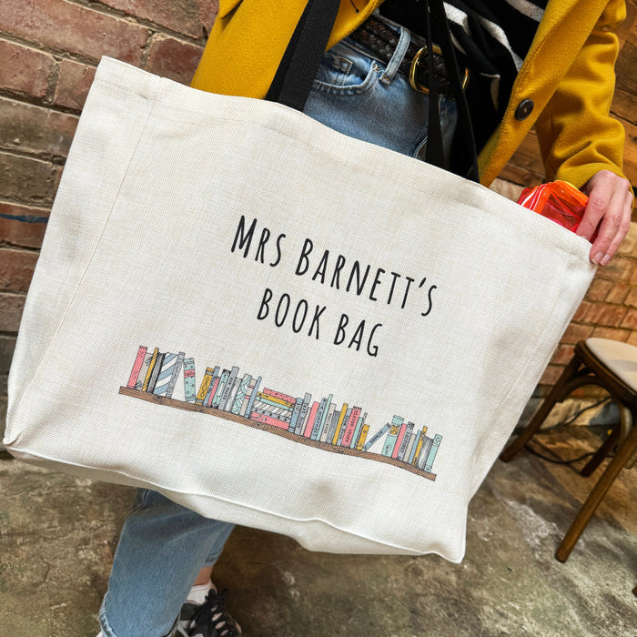 Custom Book Lover Tote for Teachers - End of Term Unique Present