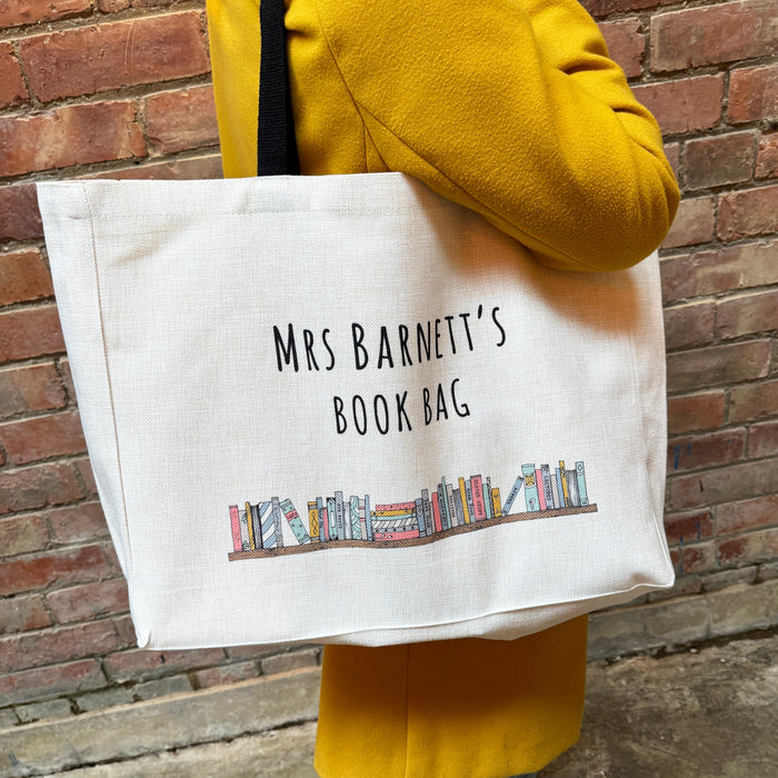 Custom Book Lover Tote for Teachers - End of Term Unique Present