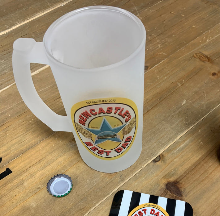 Geordie Dad Toon Tankard Father's Day Gift Newcastle Brown Ale Glass