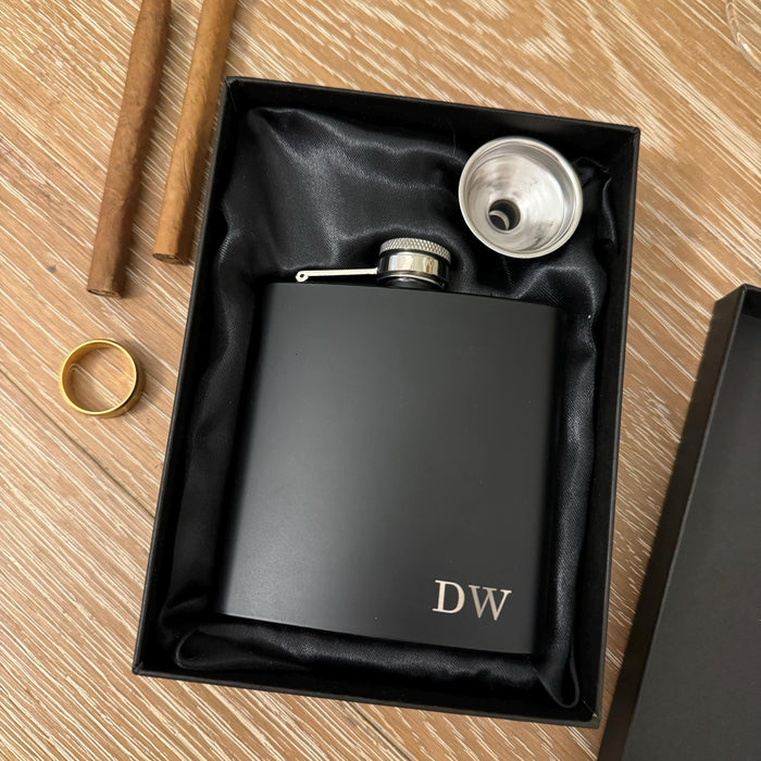 Custom Engraved Father of Bride Wedding Hip Flask Gift