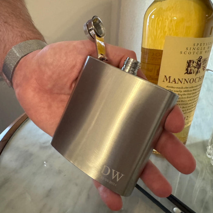 Customisable Stainless Steel Hip Flask for Special Occasions