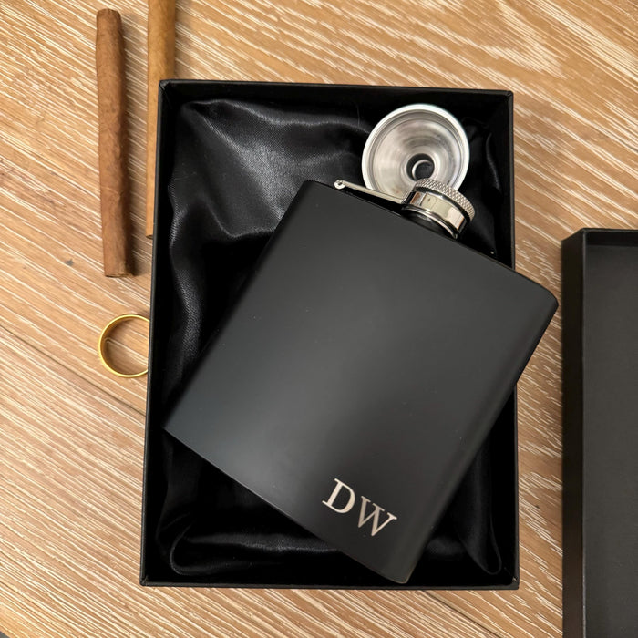 Custom Engraved Father of Bride Wedding Hip Flask Gift