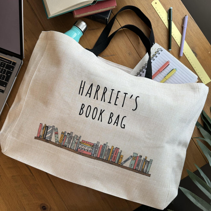 Custom Book Lover Tote for Teachers - End of Term Unique Present