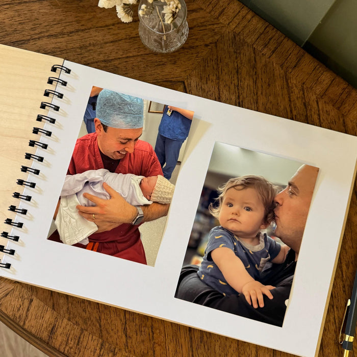 Customised Wooden Family Adventure Photo Album With Engraving