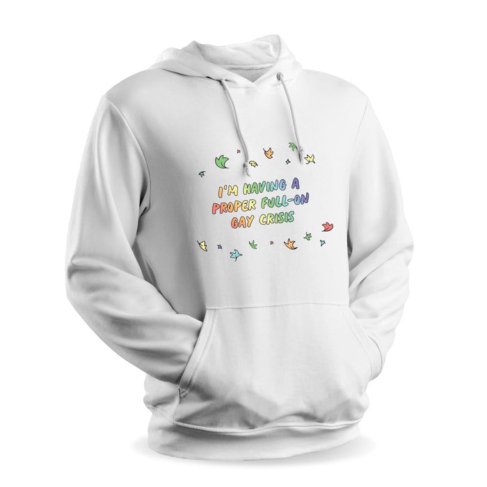 Heartstopper Hoodie | School Friend Gifts | Gifts For Teenagers | Full On Gay Crisis Hoodie