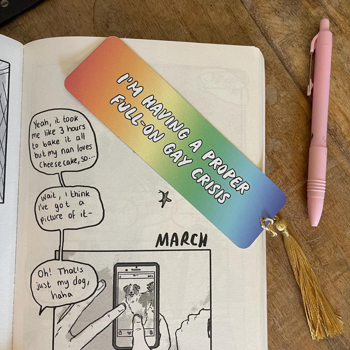 Heartstopper Bookmark | School Friend Gifts | Gifts For Teenagers | Full On Gay Crisis