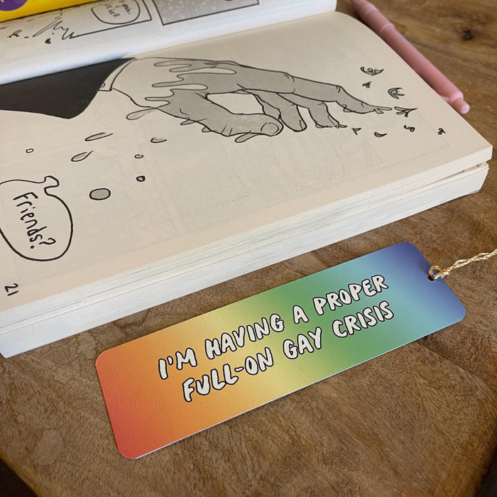 Heartstopper Bookmark | School Friend Gifts | Gifts For Teenagers | Full On Gay Crisis