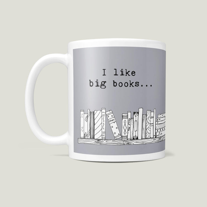 Reading Themed Mug & Coaster - I Like Big Books And I Cannot Lie - Anniversary Gift, Birthday Gift, Best Friend Gift, Book Lover Gift