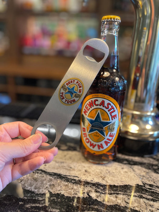 Best Pub in the Toon Bottle Opener & Coaster Set | Fathers Day Gift | Best Pal Sister Friend | Newcastle Brown Ale | For Geordies