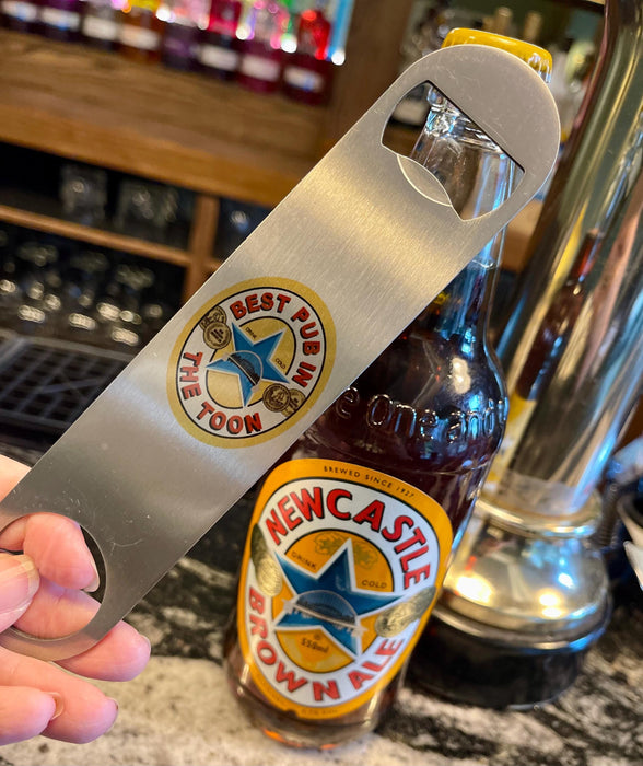 Best Pub in the Toon Bottle Opener & Coaster Set | Fathers Day Gift | Best Pal Sister Friend | Newcastle Brown Ale | For Geordies