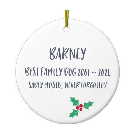 Black Labrador Christmas Bauble | Personalised Dog Ornament & Unique Holiday Decor for Pet Lovers