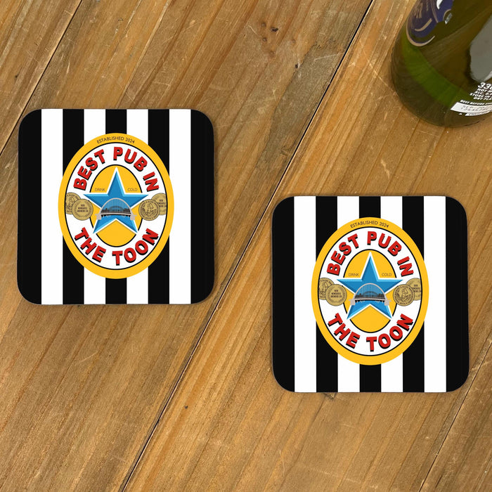 Best Pub in the Toon Bar Mat | Fathers Day Gift | Best Mam Pal Sister Brother Friend | Newcastle Brown Ale | For Geordies