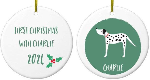 Dalmatian Christmas Bauble - Personalised Dog Ornament & Unique Holiday Decor for Pet Lovers