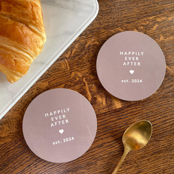 Personalised Mr & Mr Anniversary Mug and Coaster Gift for Couples