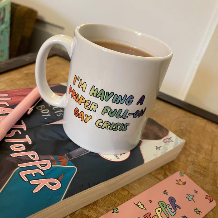 Heartstopper Gift Set | School Friend Gifts | Gifts For Teenagers | Full On Gay Crisis Mug  Coaster and Bookmark