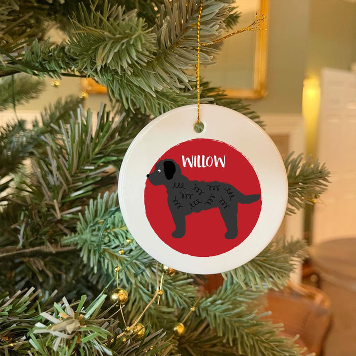 Black Cockapoo Christmas Bauble - Personalised Dog Ornament for Unique Holiday Decor & Pet Lover Gift